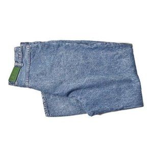 Vintage Indigo Mom Jeans Seattle Blues 20 W / 34 High Waist No Back Pockets Paci